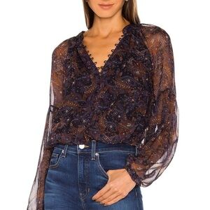 Veronica Beard Jayce Silk Blouse- size 8